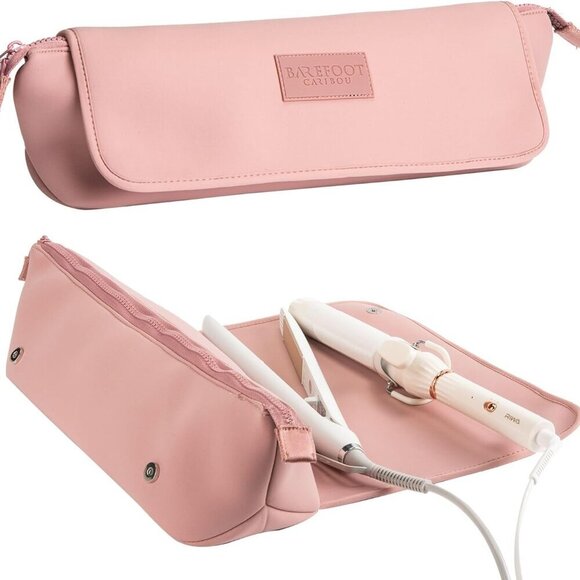 Other - Travel Hair Tool Bag & Heat Resistant Mat Organizer Flat Irons Curling Wands